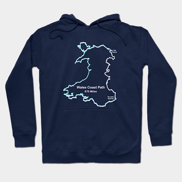 The Wales Coast Path Hoodie by numpdog